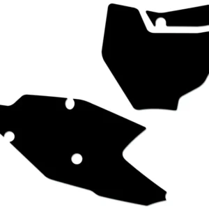 Kit adhesivos portanúmeros Blackbird KTM SX/SX-F 19 standard/negro