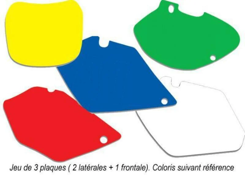 Kit adhesivos portanúmeros Blackbird KTM SX/SX-F 19 standard/rojo