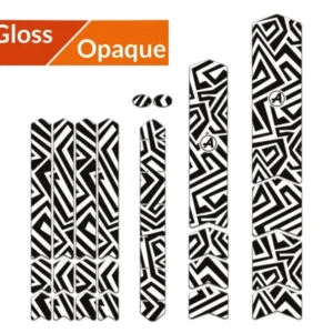 Kit adhesivos protectores cuadro ALGIS brillo L LINES negro