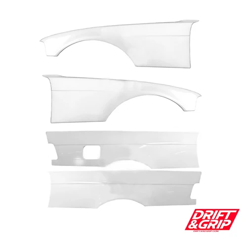 KIT ALETAS DELANTERAS Y TRASERAS BMW E36 COUPE TIPO FELONY (L+R) FIBRA