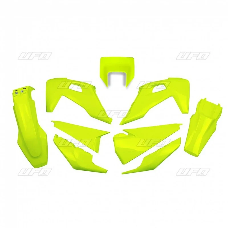 Kit plástica UFO amarillo flúor Husqvarna FE/TE