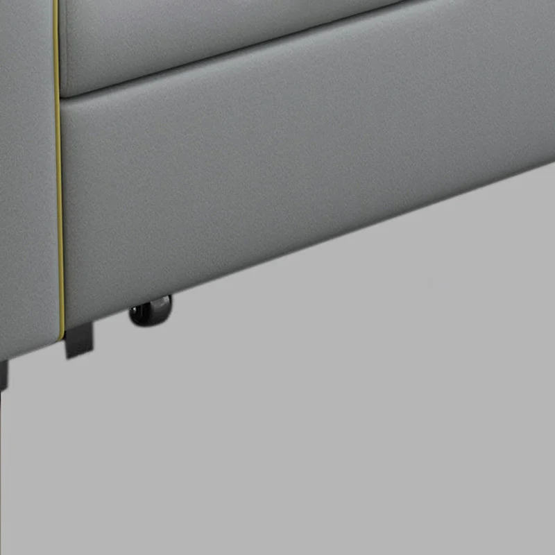 Scandinavian Upholstered Sleeper Sofa Faux Leer Convertible Sofas 39