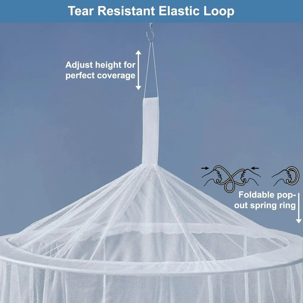 XL Sneeuwwit Mosquito Net Bed | Round 2 Openings
