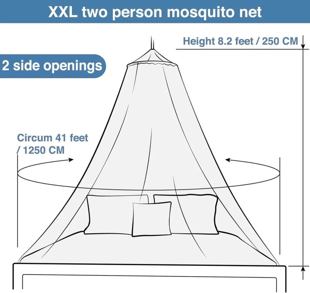 XL Sneeuwwit Mosquito Net Bed | Round 2 Openings