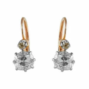 GOLD & DIAMOND “SLEEPING” EARRINGS
