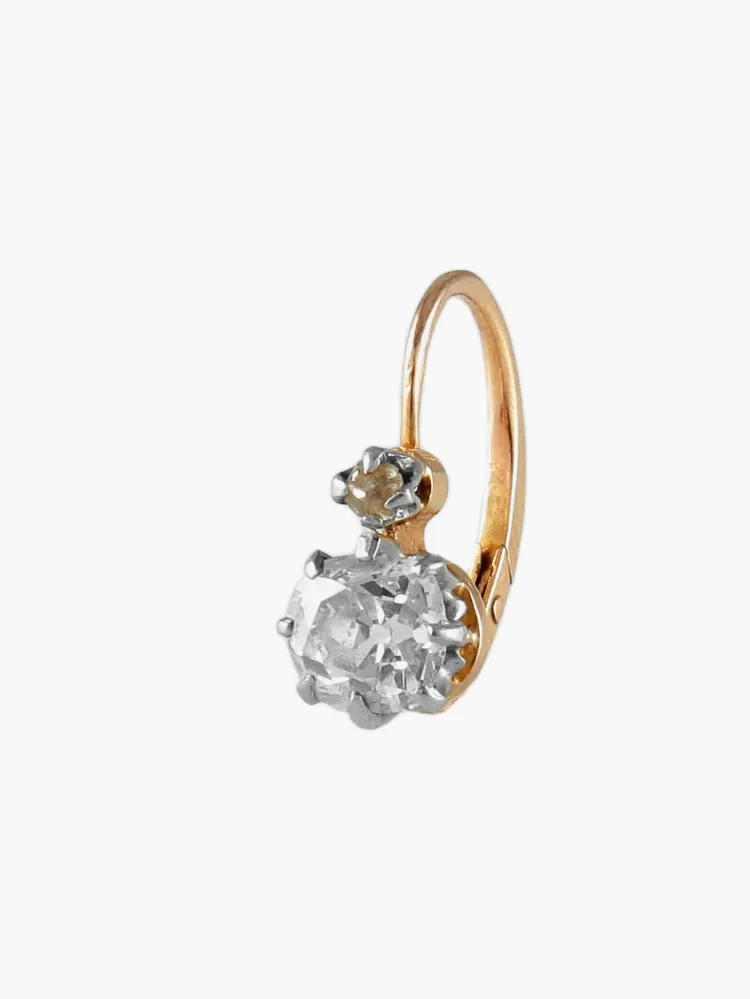 GOLD & DIAMOND “SLEEPING” EARRINGS