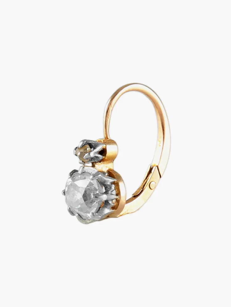 GOLD & DIAMOND “SLEEPING” EARRINGS