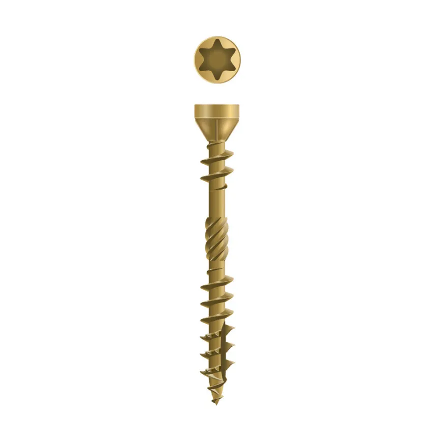 Dynaplus vlonderschroeven Xtreme + snijpunt - AR-COATING - platkop - TX - 0283.08 serie met ijs schraper