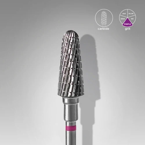 Carbide nail drill bit "Umbrella” 6*14 Violet STALEKS