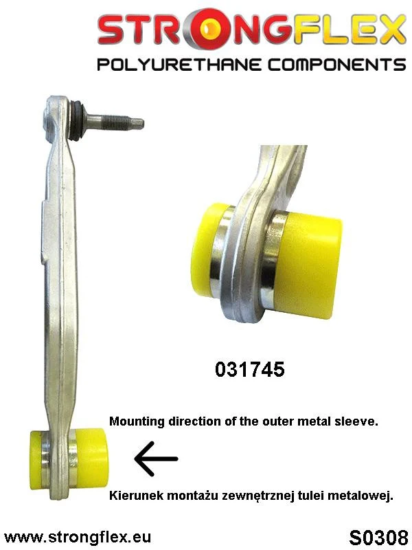 Rear upper arm inner bush SPORT - BMW > Serie 5 > IV E39 > E39 Sedan|BMW > Serie 5 > IV E39 > E39 Touring|BMW > Serie 5 >...