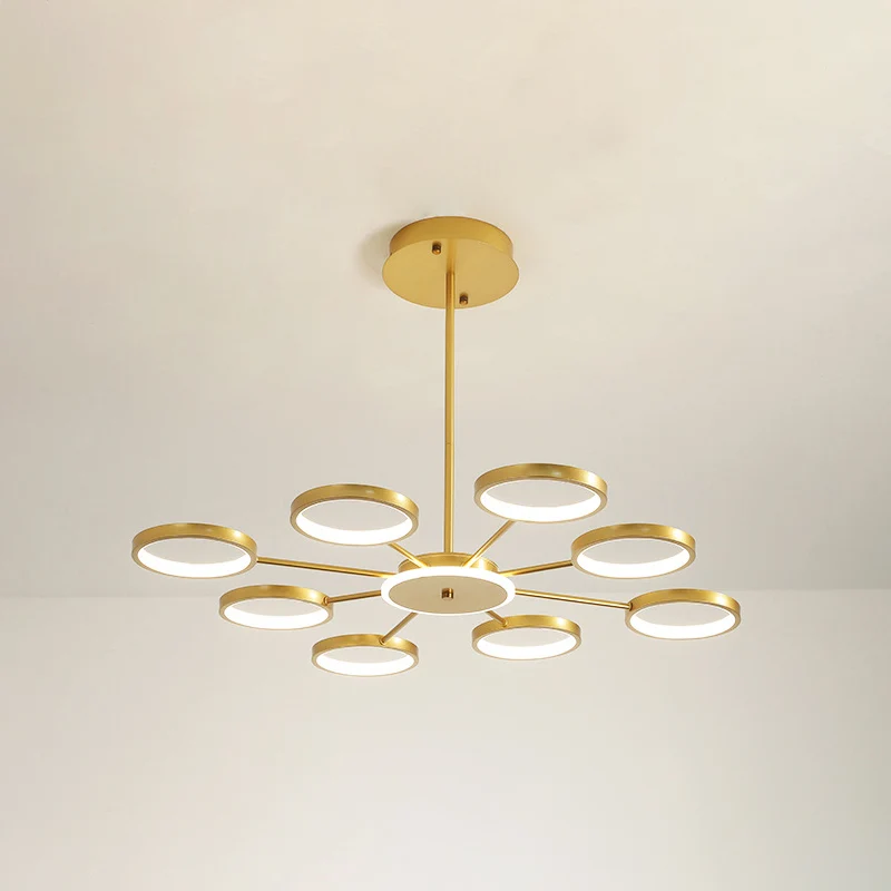 Starburst Chandelier Lighting Contemporary Metaal Hanging Lamp Kit Living Room Black