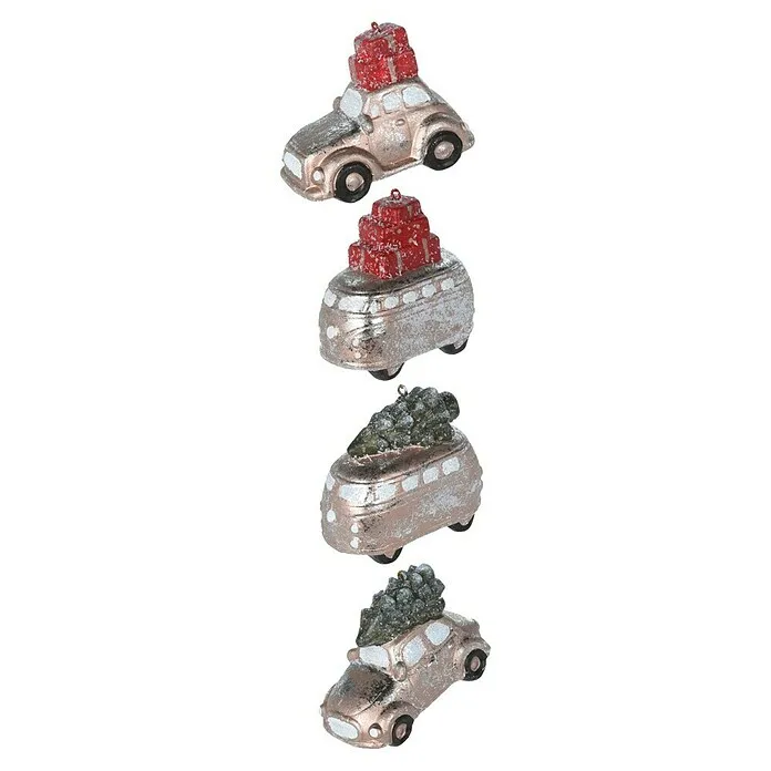 Kerstboomversiering Auto - Meerkleurig, 1 st.