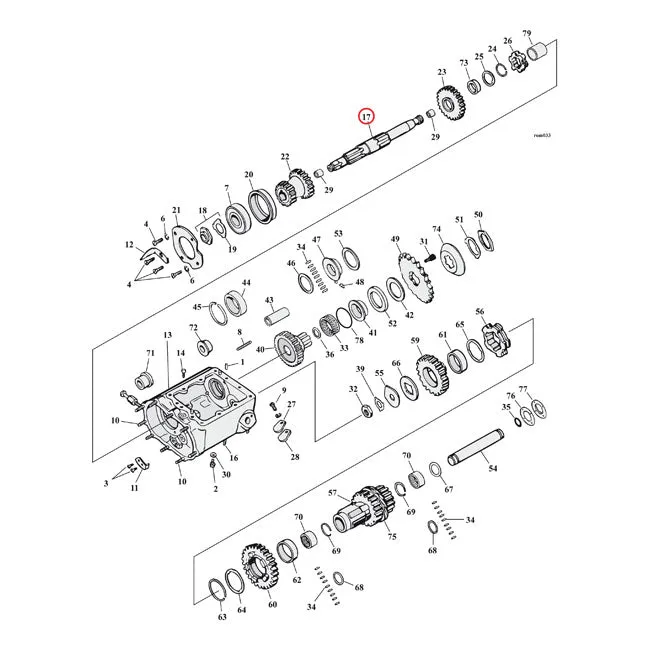 Andrews Mainshaft Transm. Harley-Davidson compatible met Ford EcoBoost