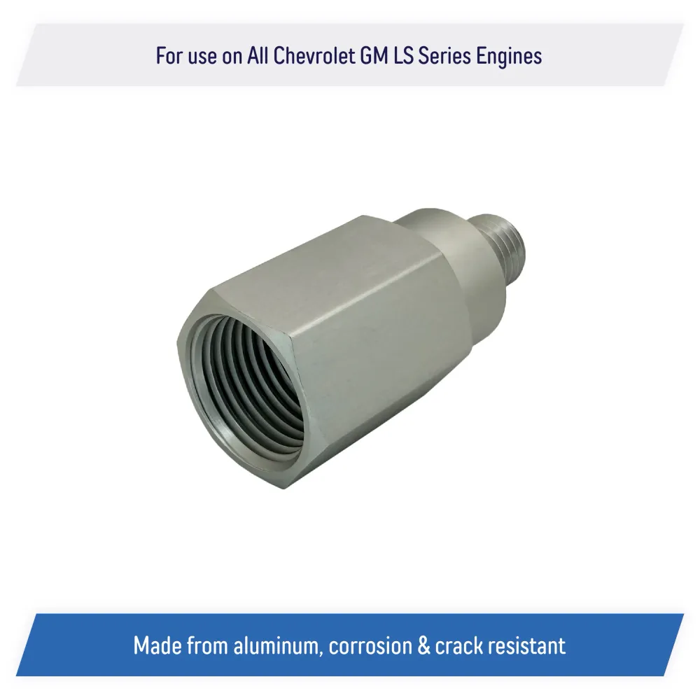 Coolant Water Temperature Sensor Adapter All Chevy GM, LS Engine Swap M12-1.5 to 1/2" NPT voor temperatuurregeling