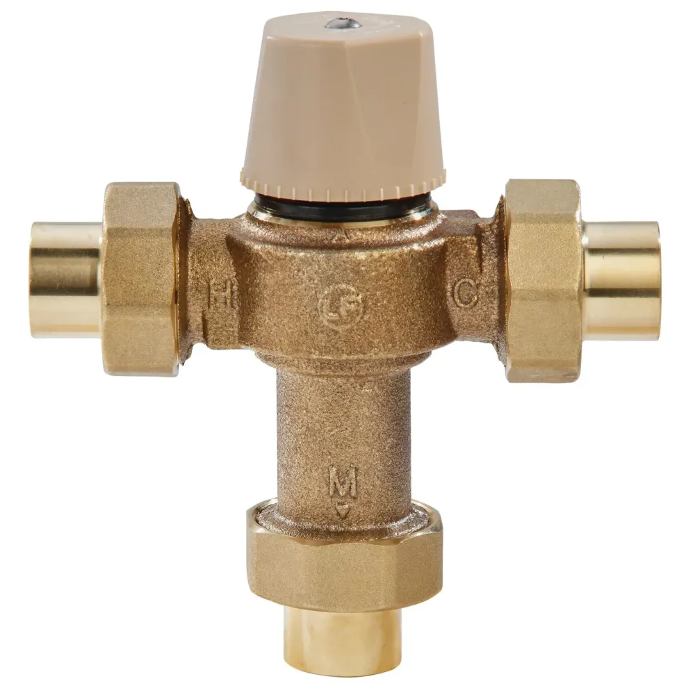 OEM Kwaliteit Watts LFMMVM1-US 3/4 3/4 Lead Free Thermostatic Mixing Valve, Solder Union End Connections, Adjus