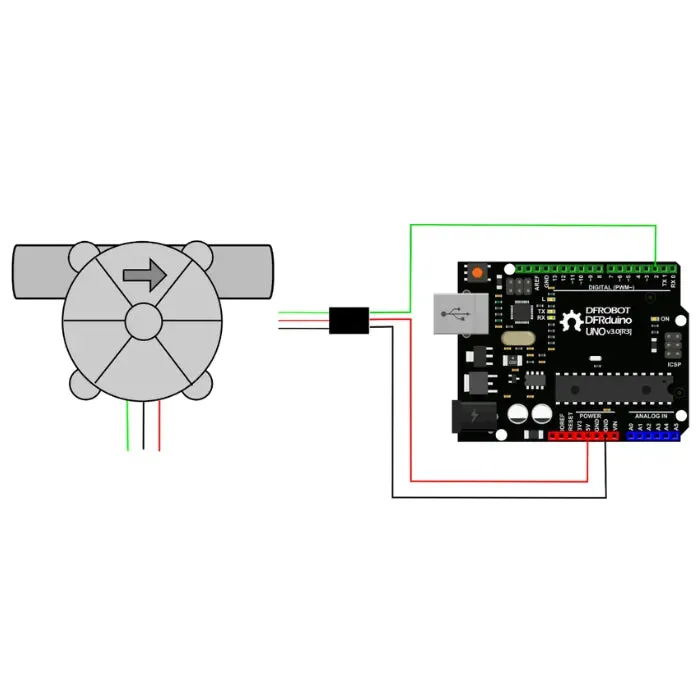 Radiator Gravity: Water Flow Sensor (1/2") Arduino