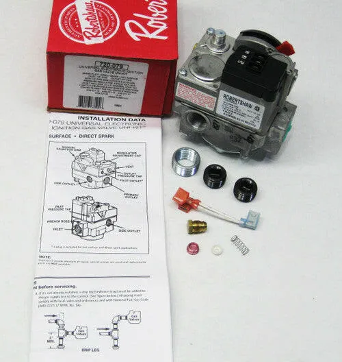 Robertshaw 720-079 Voor alle modellen Electronic Ignition Gas Valve