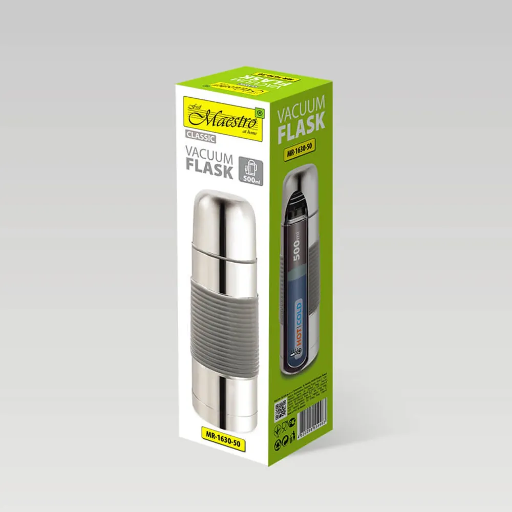 Thermos 500ml Maestro MR-1630-50 25x7cm roestvrij staal