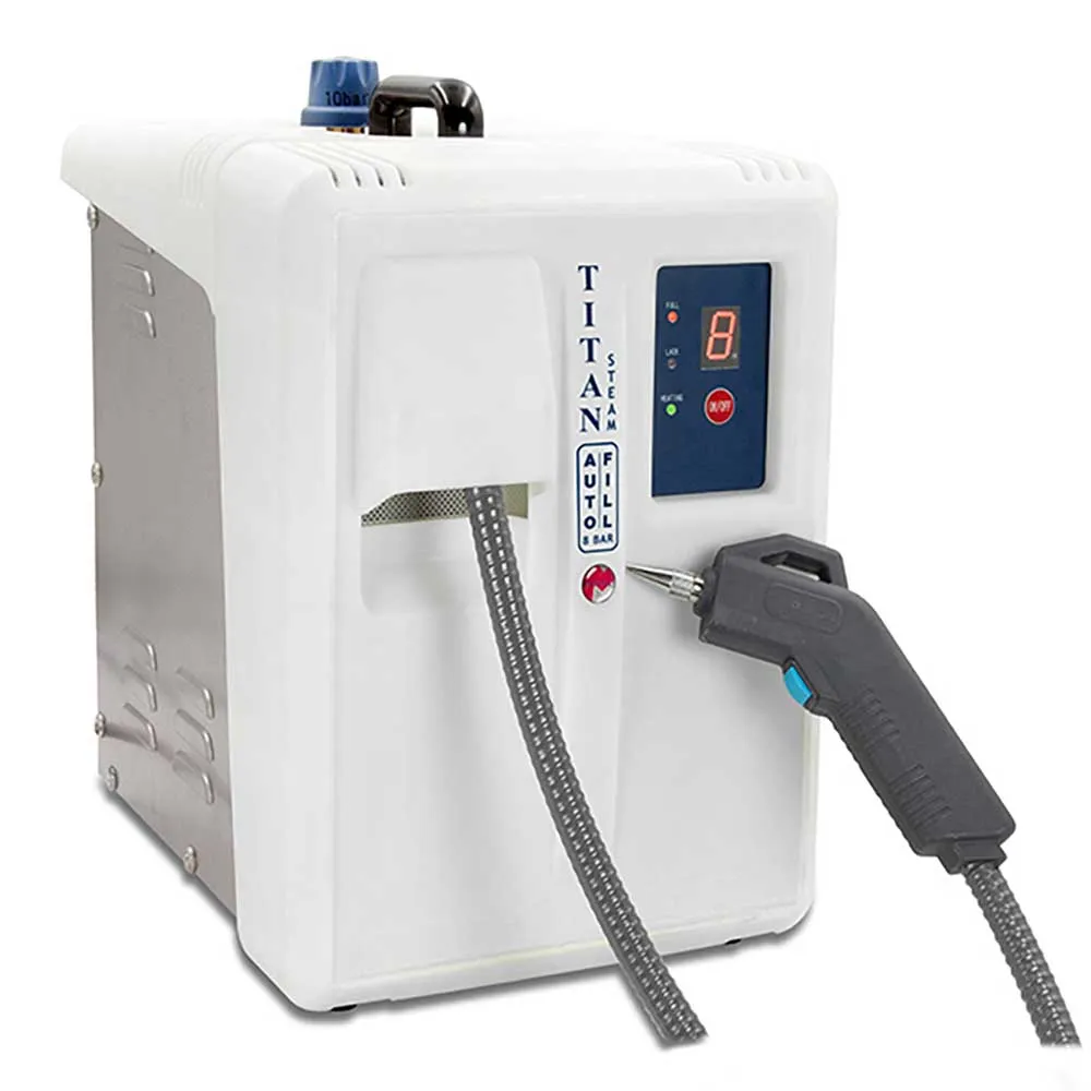 Titan Mestra Auto Steam Machine 8 Bars - 2 Water tanks - 220 volts van duurzame kunststof