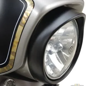 Soepel Headlamp Trim Ring Black Harley-Davidson
