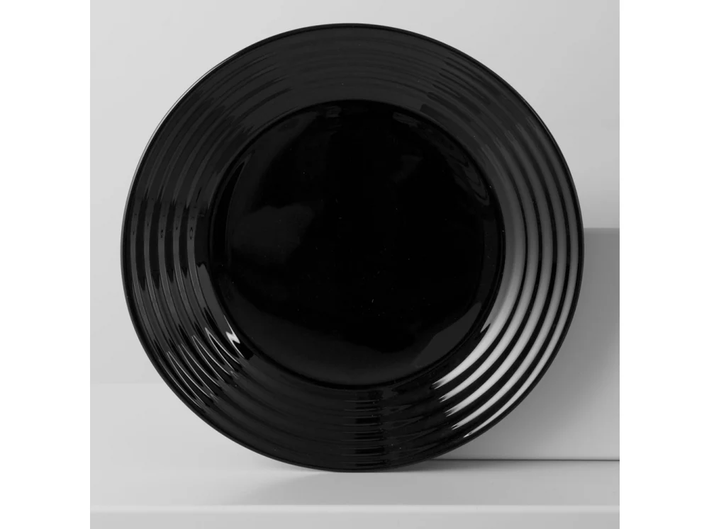 Harena Zwart Deep Plate 23cm Luminarc Tempered Glass