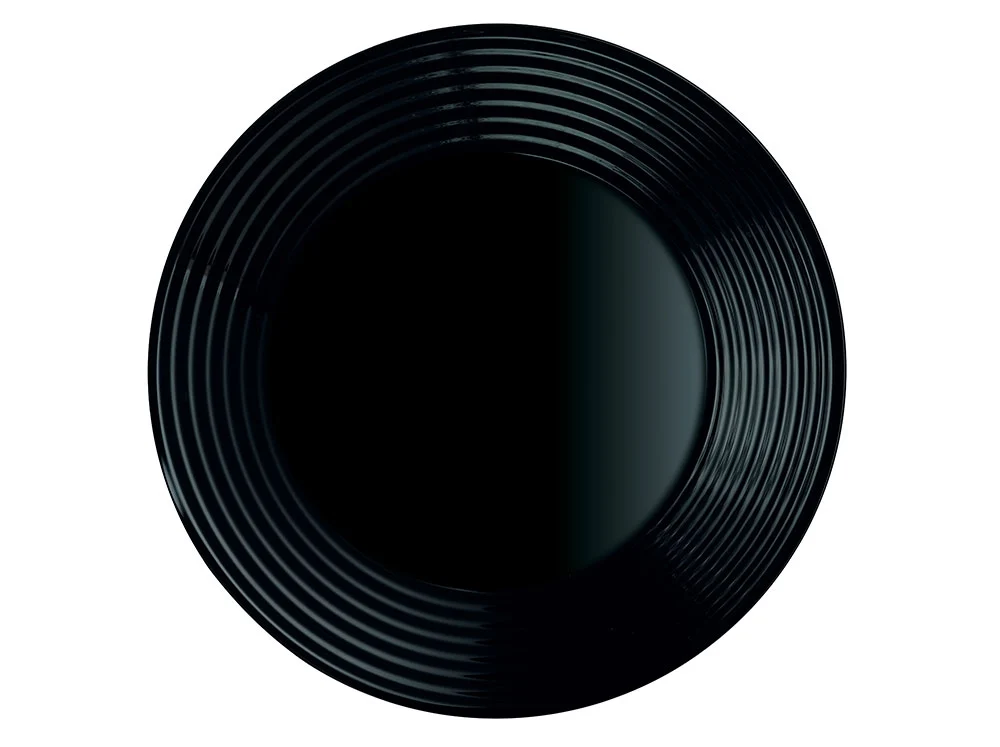 Harena Zwart Deep Plate 23cm Luminarc Tempered Glass