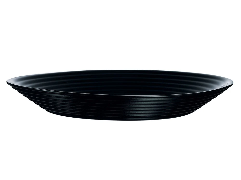 Harena Zwart Deep Plate 23cm Luminarc Tempered Glass