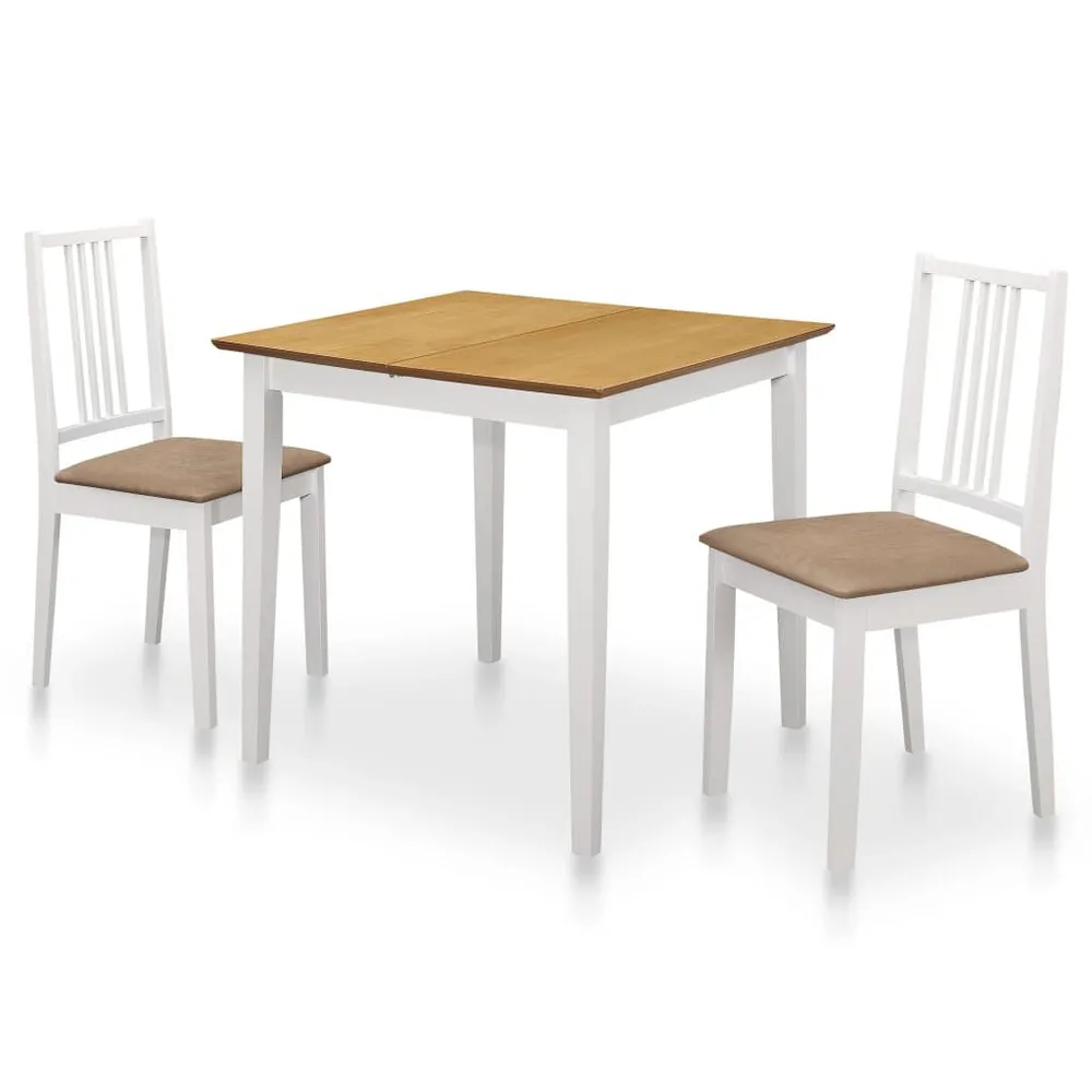 Kogelgewricht 3-delige Eethoek MDF wit