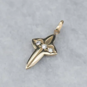 OEM Kwaliteit Three Stone Diamond Cross
