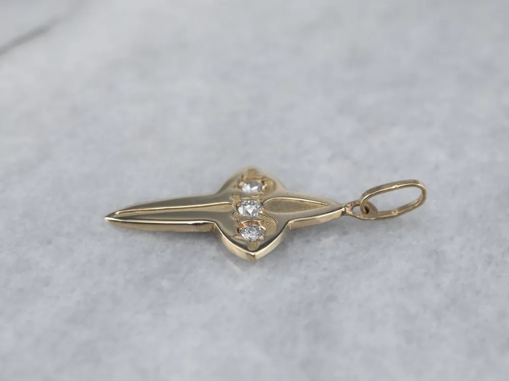 OEM Kwaliteit Three Stone Diamond Cross