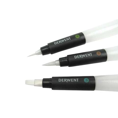 Rubber silentblok Derwent - Waterbrush - MultiPack - Set 3