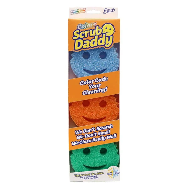 Scrub Daddy Colors | sponge three colors (3 pieces) met Garantie