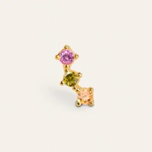 Triple Spark Color Verguld Single Earring Heavy Duty constructie