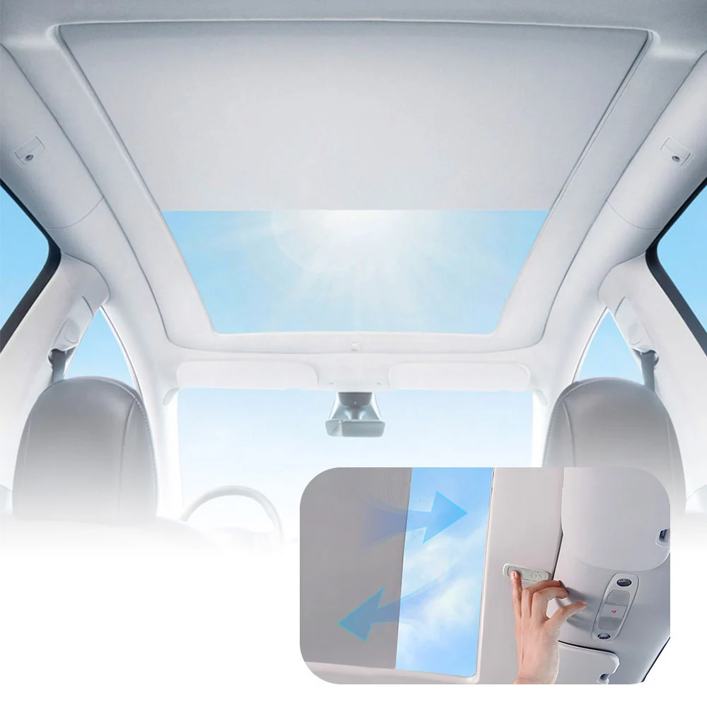 Tesla Model Y 2019-2023 Fully Auto Electric Glaswerk Roof Sunshade voor dieselvoertuigen