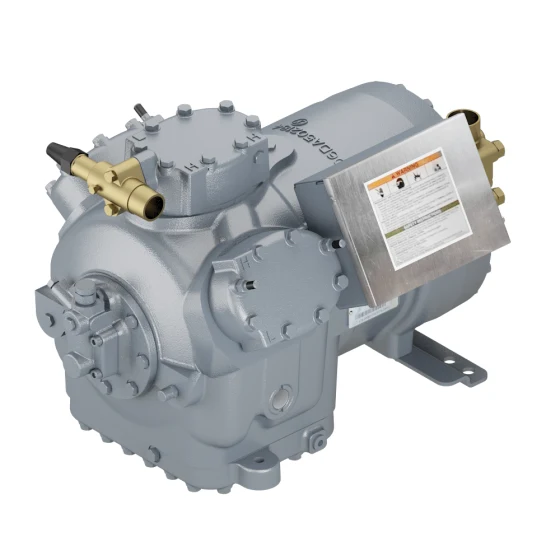 Semi-Hermetic Reciprocating Compressor, 28CFM, 208/230Vac, Three Phase met TÜV Goedkeuring