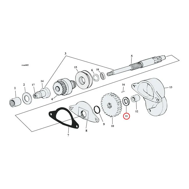 Klepzitting Thrust Washer Harley-Davidson