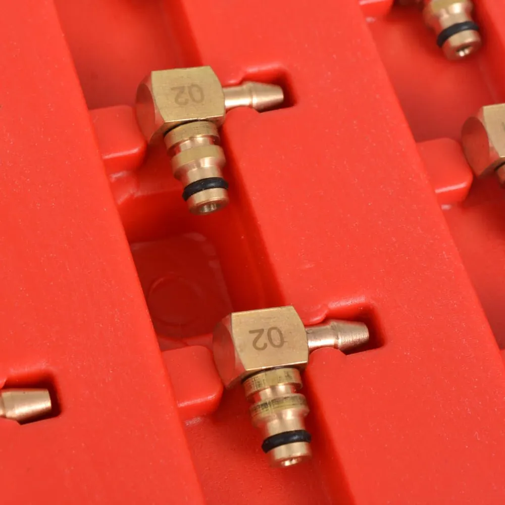Compressie Meter Diesel doorstroommeter en adapter voor common-rail 8 cilinders