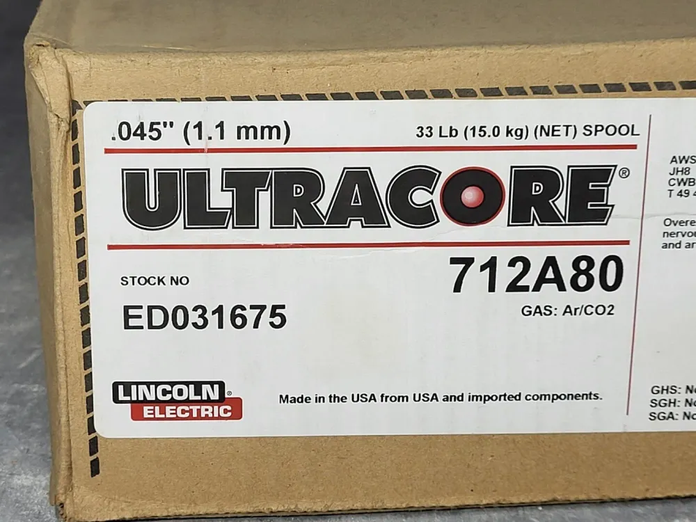 0.045" 33lb Flux-Cored Welding Wire ULTRACORE 712A80, ED031675