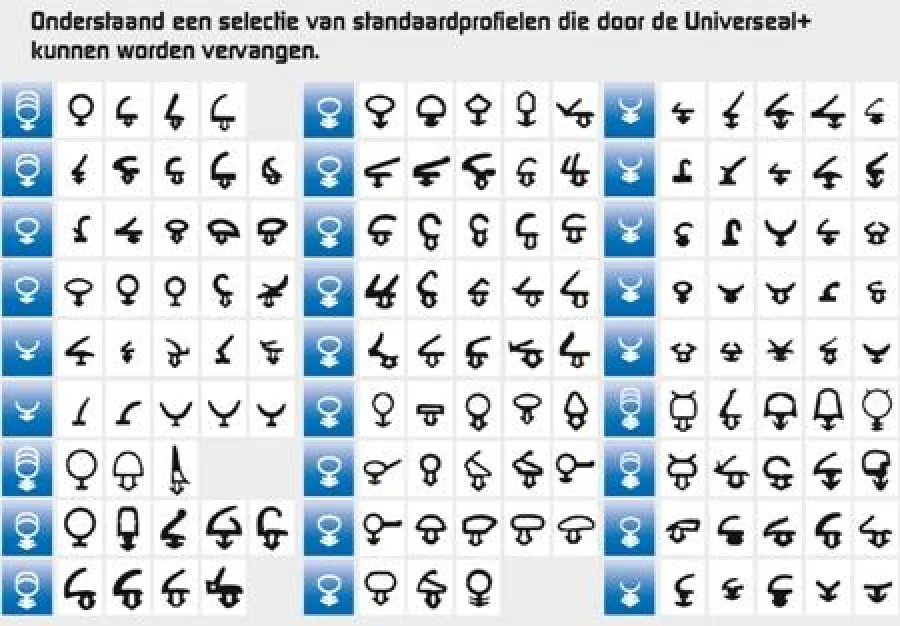 Ellen universele afdichting - Universeal+ -25 m - zwart