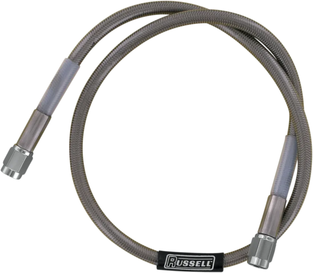 RUSSELL UNIVERSAL BRAIDED STAINLESS STAAL BRAKE LINES SS DOT BRAKE LINE 26"W/CL