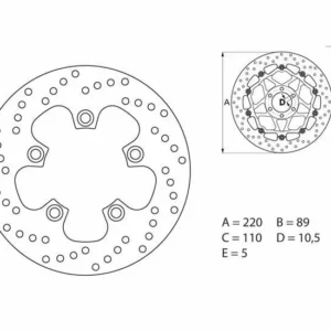 Disco de freno Brembo 68B40744