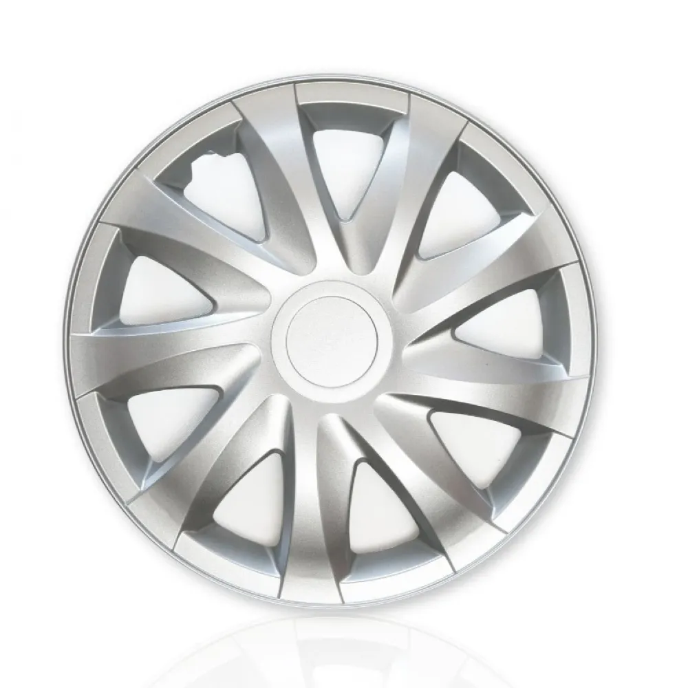 Universal hubcaps 16" Draco staalgrijs press-on 4 pieces