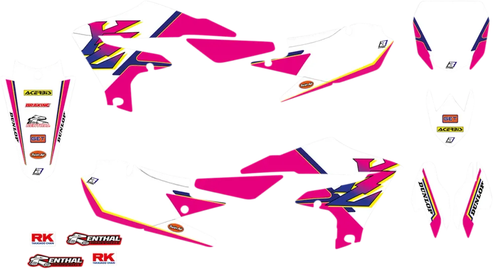 Retro Graphic Kits Seat Covers Yamaha YZ250F 19-22