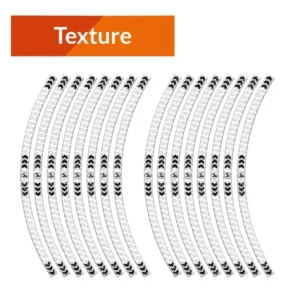 Gecertificeerd Adhesivos protectores de llanta ALGIS ARROWS texture blanco