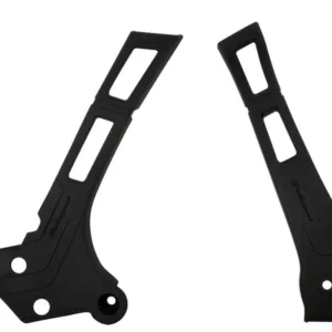 Protector de chasis Polisport YZ125/250 06-18 Negro met knipperende rode LED's