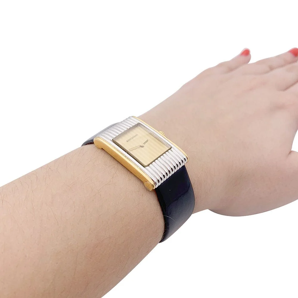 Watch Boucheron, “Reflet”, mosterdgeel gold, steel.