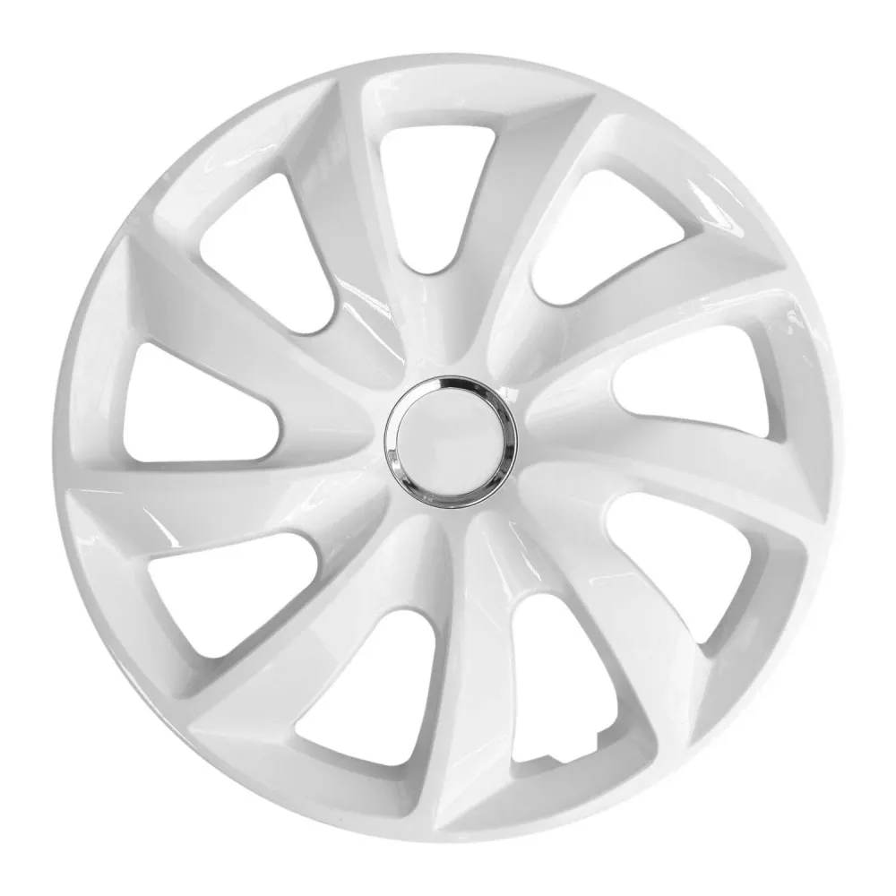 NRM - wieldoppen 13" - Wit- set van 4 stuks - ABS / Duurzaam / Resistant - Universele Pasvorm