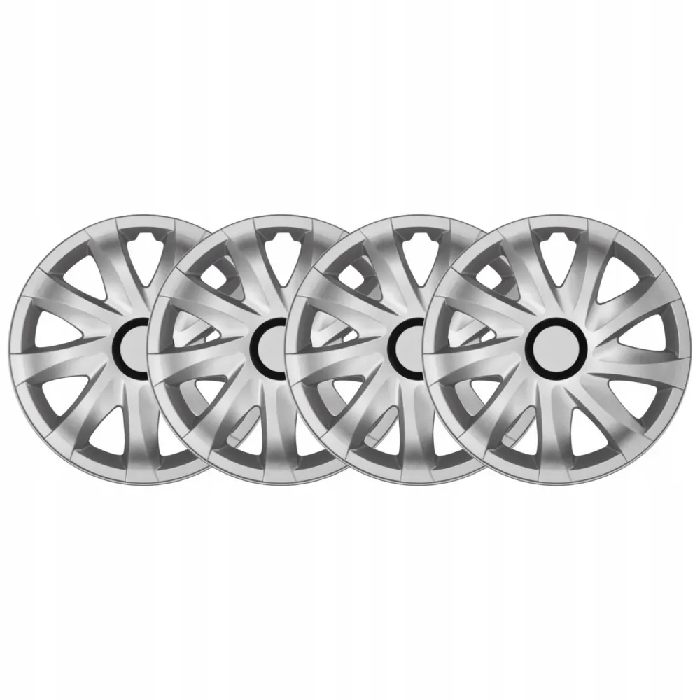 NRM - wieldoppen 14" - zilver - set van 4 stuks - ABS / Duurzaam / Resistant met 3 jaar garantie
