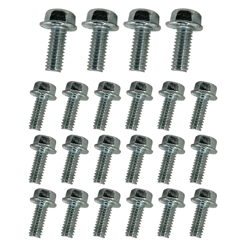 Stainless Steel Oil Pan Bolt Kit Chevy and Ford Small Block V8 Engines - SBC & SBF (22 pcs)