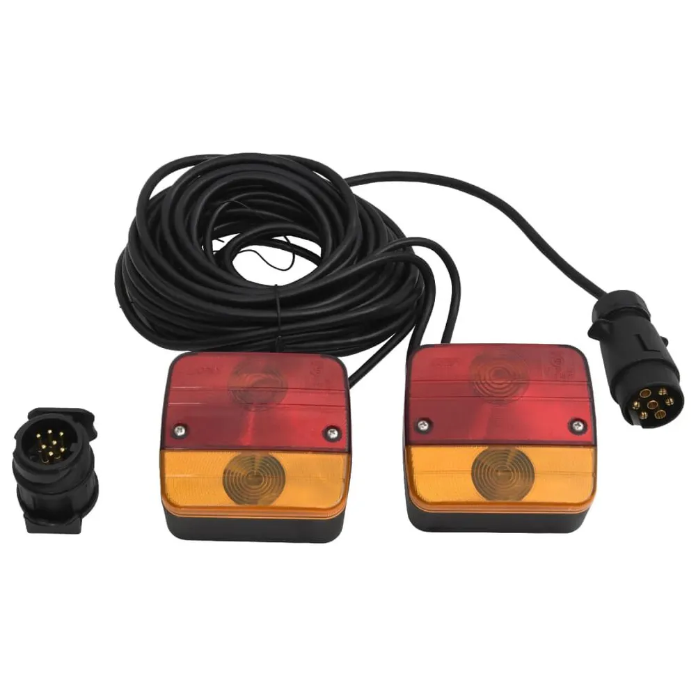 Aanhangerlampen 2 st onveranderd peertje 12 V 10,5x5x9,5 cm rood